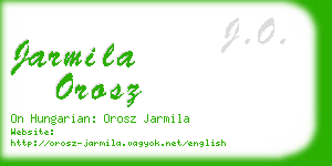 jarmila orosz business card
